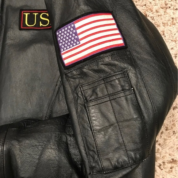 *SOLD* US Marines Leather Jacket - Picture 8 of 12